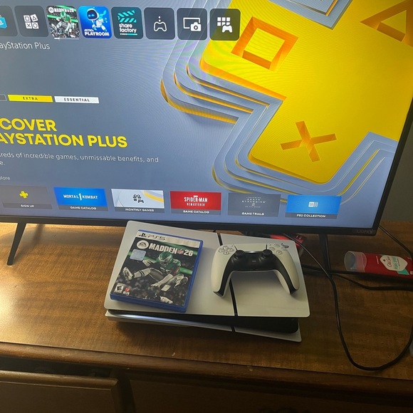 Sony PlayStation 5 Console with Black and White Controller